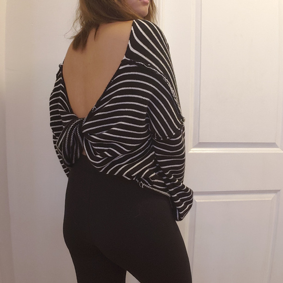 Urban Outfitters Sweaters - SWS! Urban Outfitters Black Striped Sweater